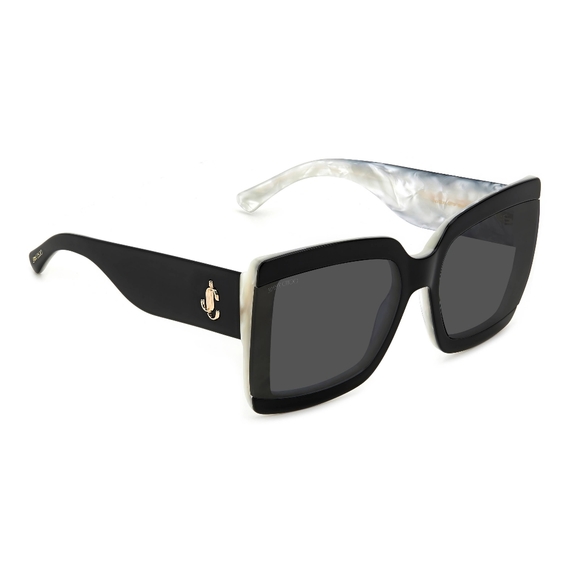 NEW JIMMY CHOO BLACK SQUARE WOMEN RENEE/S 09HT IR SUNGLASSES JIMMY CHOO - Picture 4 of 6